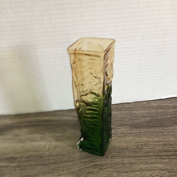 Vtg Japanese Tajima Bark Texture Gradient Vase - Picture 6 of 11